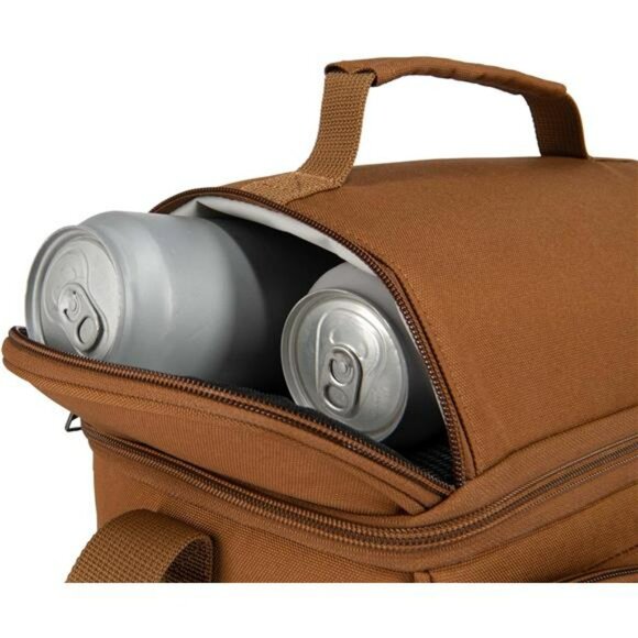 Insulated Soft Cooler Lunch Box for Work Camping Outdoor Durable Brown Bag - Picture 4 of 7